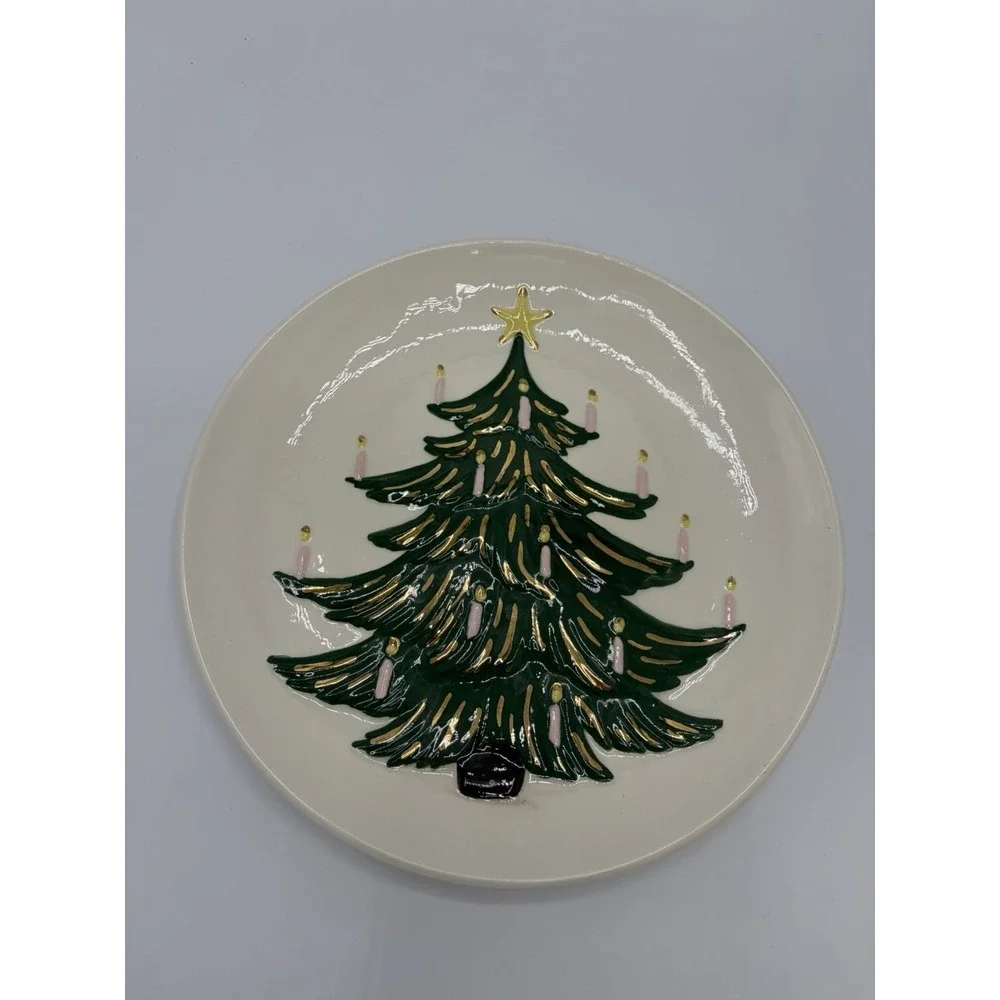 Jamar Mallory Ceramic Studio Christmas Plates Holiday 9